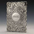 1872 British antique sterling silver card case 50g GEORGE UNITE