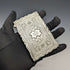 1882 British antique sterling silver card case 53g Frederick Marson