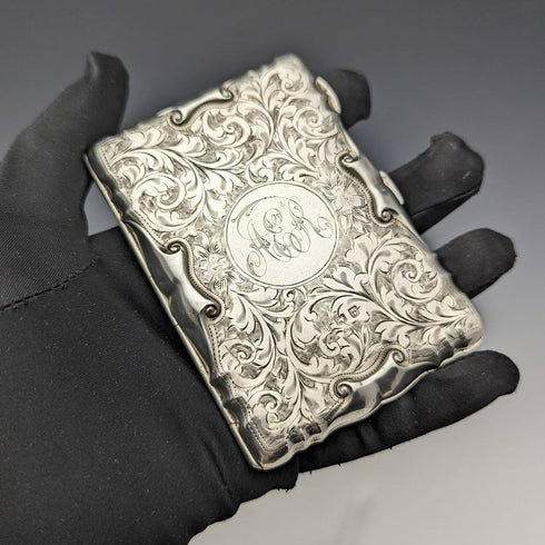 1909 年英國古董純銀卡包 63 克 Cohen 和 Charles