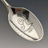 1936 British vintage enamel decorated sterling silver teaspoon set of 6 in a case