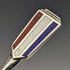 1936 British vintage enamel decorated sterling silver teaspoon set of 6 in a case