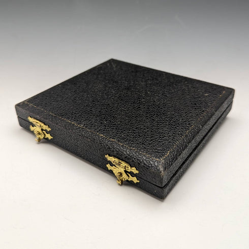 1958年 英国ヴィンテージ 純銀製 金メッキ&エナメル花装飾 ティースプーン6本セット ケース入