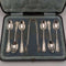 1903 British antique sterling silver teaspoon set of 6 Joseph Rodgers case