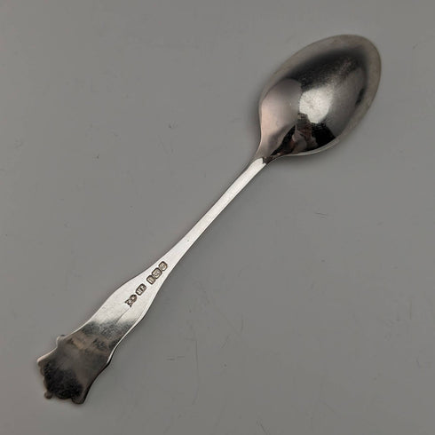 1903 British antique sterling silver teaspoon set of 6 Joseph Rodgers case
