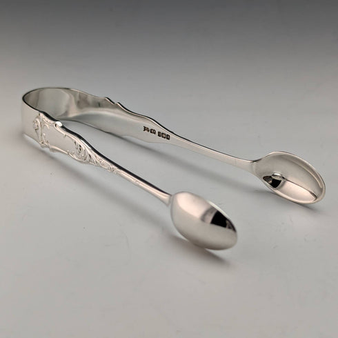 1903 British antique sterling silver teaspoon set of 6 Joseph Rodgers case