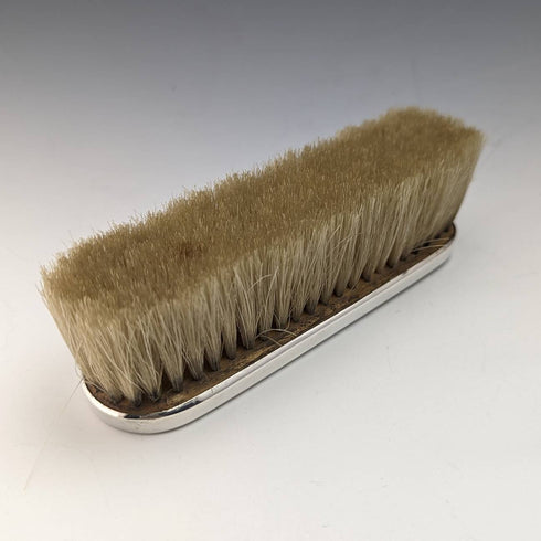 1927年 英国ヴィンテージ 純銀&レザー ハンドル ブラシ 4点セット Collet and Anderson