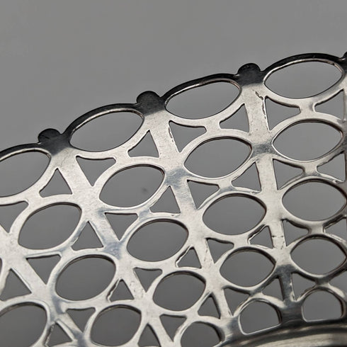 1960 年英國古董純銀迷你籃子 54 克 Aidie Brothers