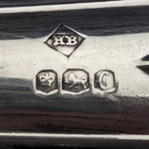 1970年 英国アンティーク 純銀製ハンドル ケーキサーバ Harrison Brothers