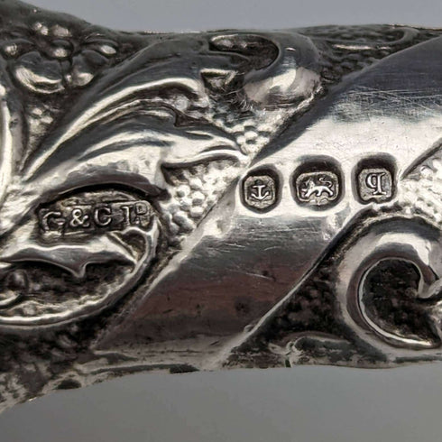 1915 年英國古董純銀手柄鞋拔鞋拔 G and C Ltd