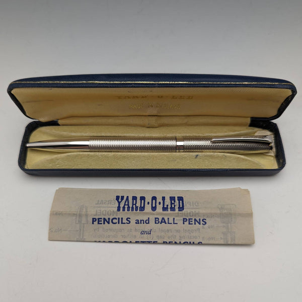 1976年 英国ヴィンテージ ヤード・オ・レッド 純銀製 ボールペン ケース入