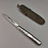 1897 British antique sterling silver folding pen knife Hilliard and Thomason with case