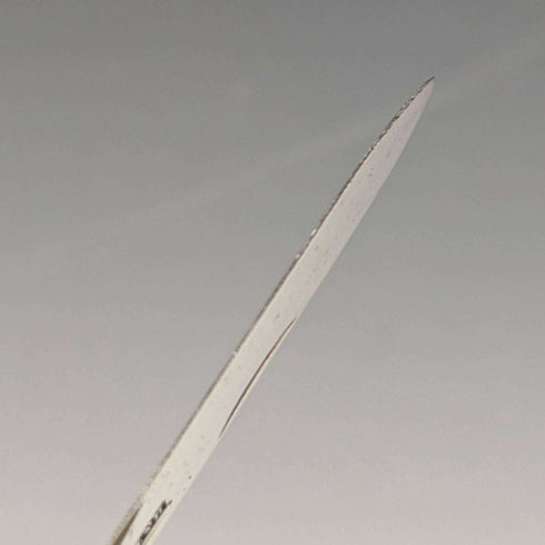 1897 British antique sterling silver folding pen knife Hilliard and Thomason with case