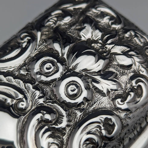 1896年 英国アンティーク 純銀製ボックス 160g George Nathan