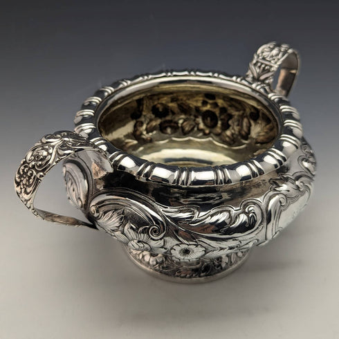 1830年 ジョージアン 英国アンティーク 純銀製 シュガーボウル 437g Jonathan Hayne