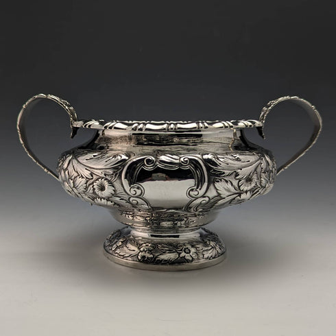 1830年 ジョージアン 英国アンティーク 純銀製 シュガーボウル 437g Jonathan Hayne