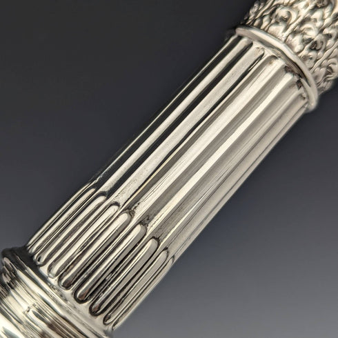 英国アンティーク シルバープレート製 キャンドルスタンド 燭台ペア Goldsmiths and Silversmiths