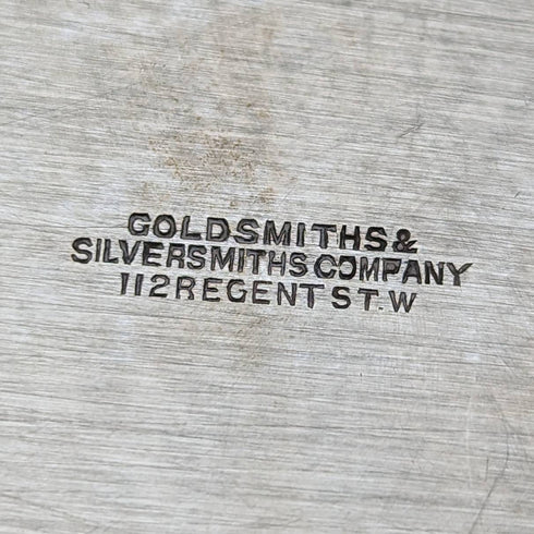 英国アンティーク シルバープレート製 キャンドルスタンド 燭台ペア Goldsmiths and Silversmiths