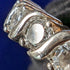 British Vintage Jewelry Cubic Zirconia x5 Sterling Silver Ring