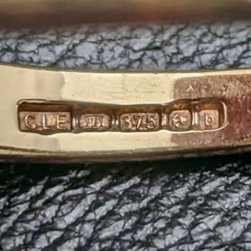 英国ヴィンテージジュエリー キュービックジルコニア 9ctゴールドリング