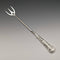 1889 British Antique Pure Silver Handle Toasting Fork Adie and Lovekin