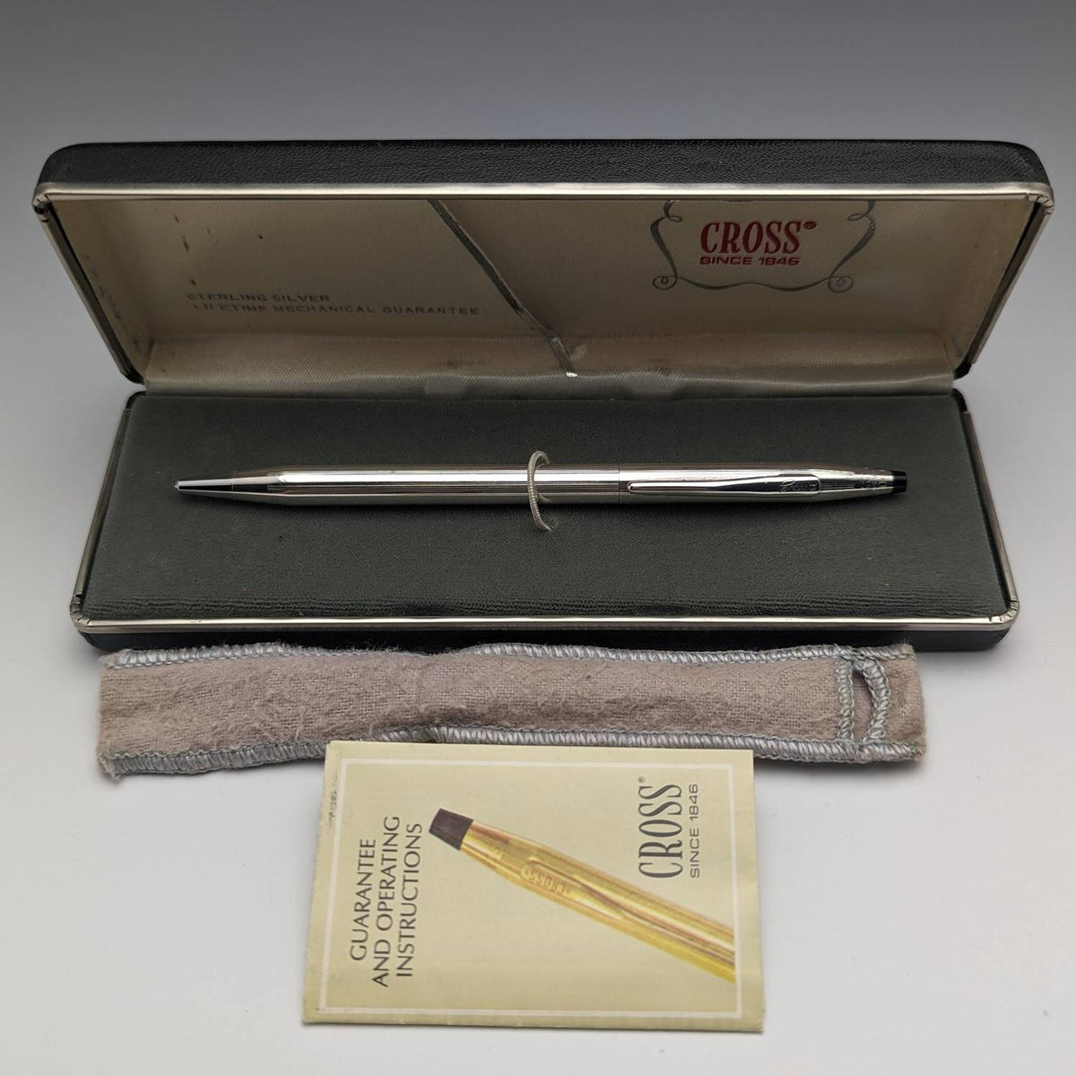 925 Silver FELTER Ballpoint Pen, Vintage Silver Design 1970, Old