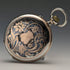 Around 1911 Antique Longines pocket watch Niello decorated silver side case Works well