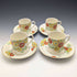 Set of 4 demitasse cups and saucers, circa 1930s, from Bridgewood, England.