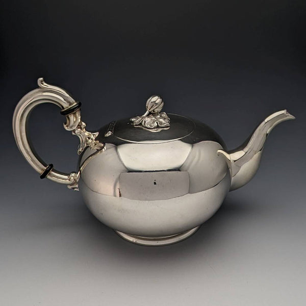 British Vintage Silver Plated Teapot Victorian Style