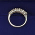 British Vintage Jewelry Cubic Zirconia x5 Sterling Silver Ring