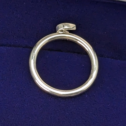 英国ヴィンテージジュエリー 三日月 純銀リング