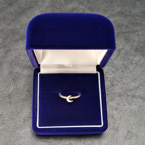 英国ヴィンテージジュエリー 三日月 純銀リング