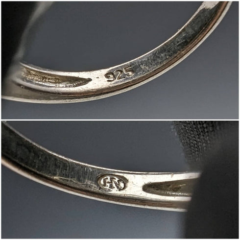 Vintage Jewelry Two Color Quartz Sterling Silver Ring