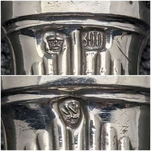 Early 20th Century German Antique Serving Cutlery 800 Silver Handle