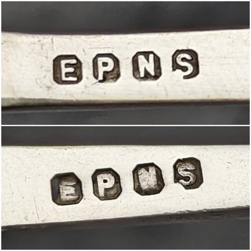 1920 年左右英國古董銀盤魚餐具 6 件套盒裝