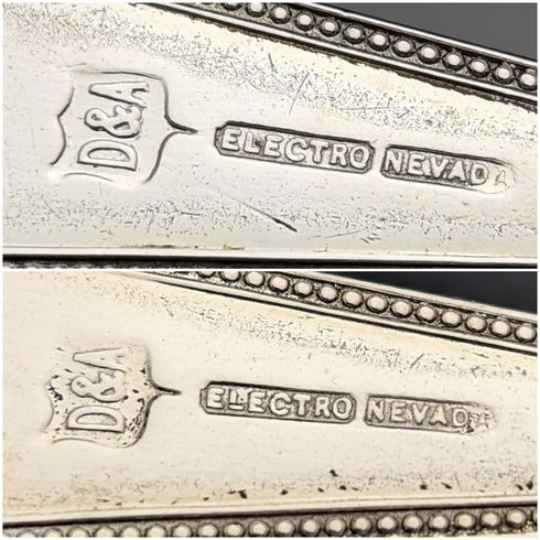 1890年頃 英国アンティーク シルバープレート製 ジャムスプーンペア ケース入