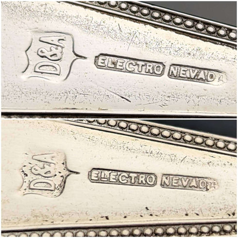 1890年頃 英国アンティーク シルバープレート製 ジャムスプーンペア ケース入