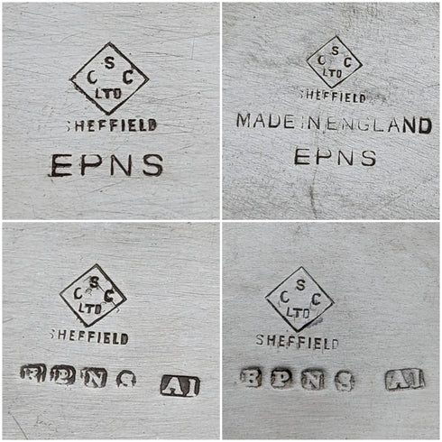 英国ヴィンテージ シルバープレート製 ティーポット4点セット CSC Ltd