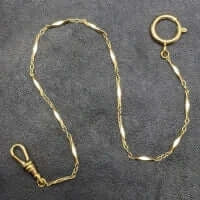 ★メキシカンシルバー★アルバートチェーン/シルバープレート/アンティーク 256b39715d811317818b3d3fdc6bc3