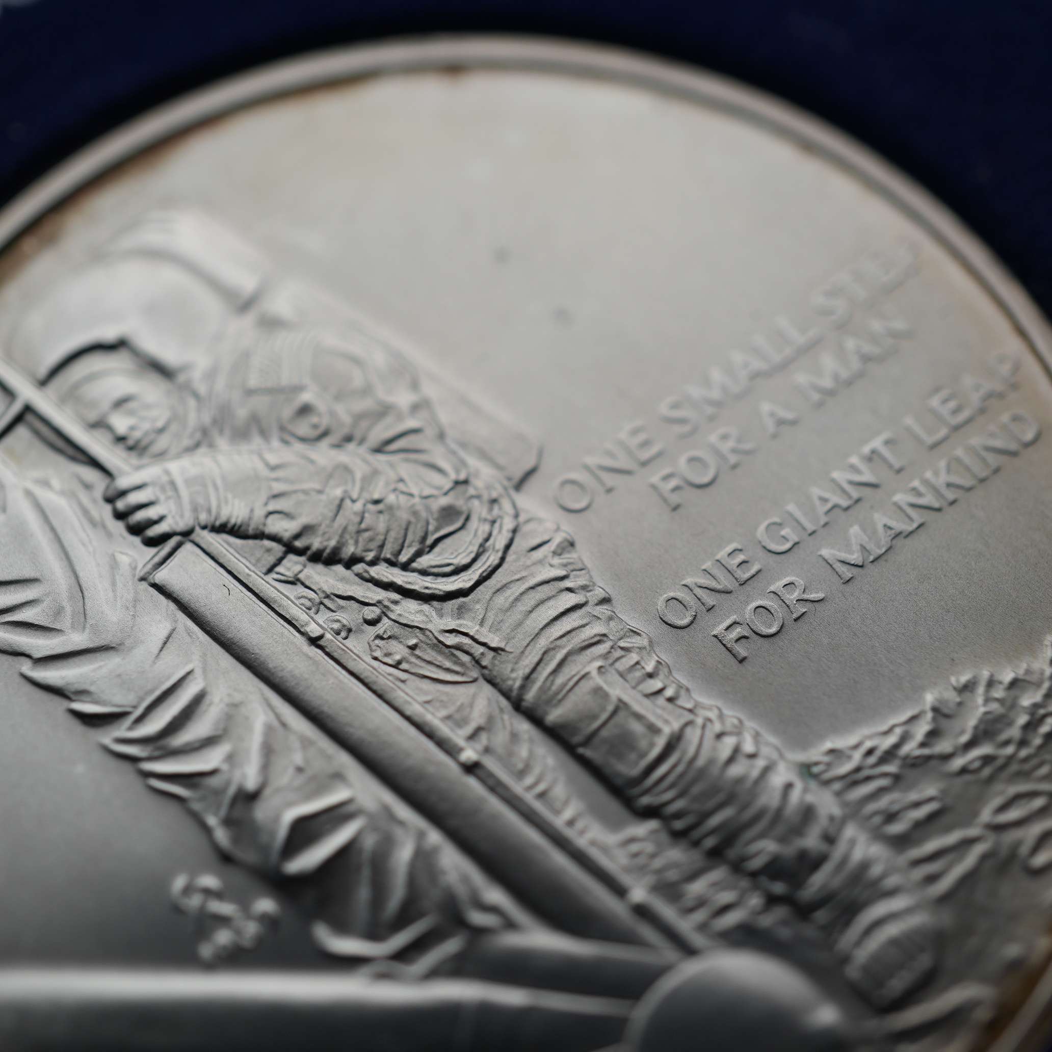 1969年 「アポロ11号 月面着陸」 純銀製 記念メダル 27g Franklin Mint