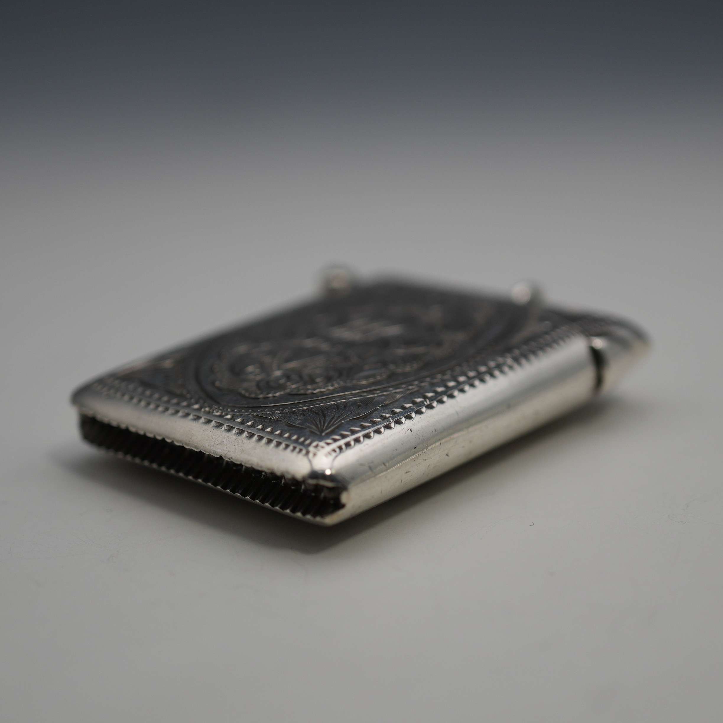 1904年 英国アンティーク 純銀製 ヴェスタケース 25g Arthur Cook
