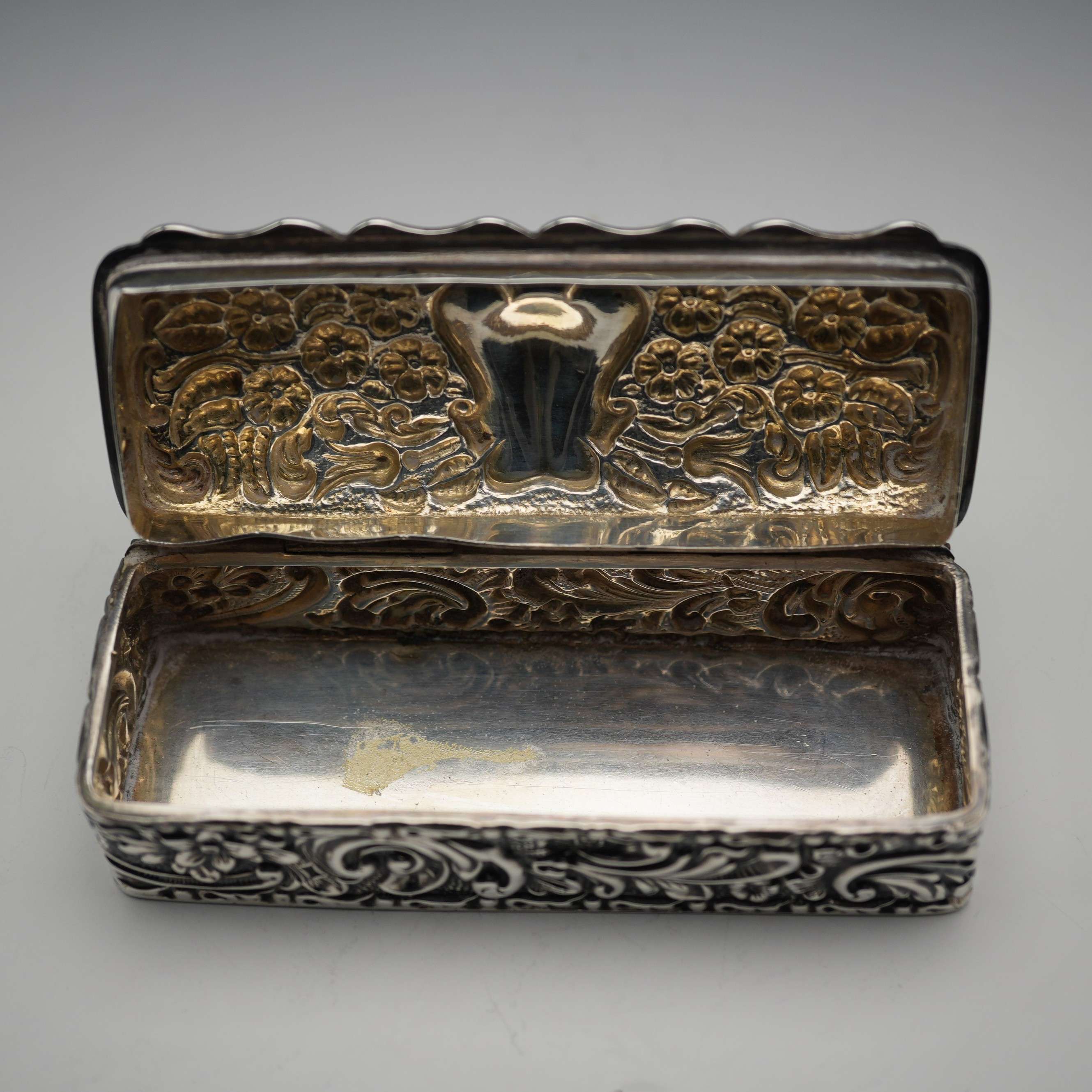 1906年 英国アンティーク 純銀製 トリンケットボックス 64g GEORGE