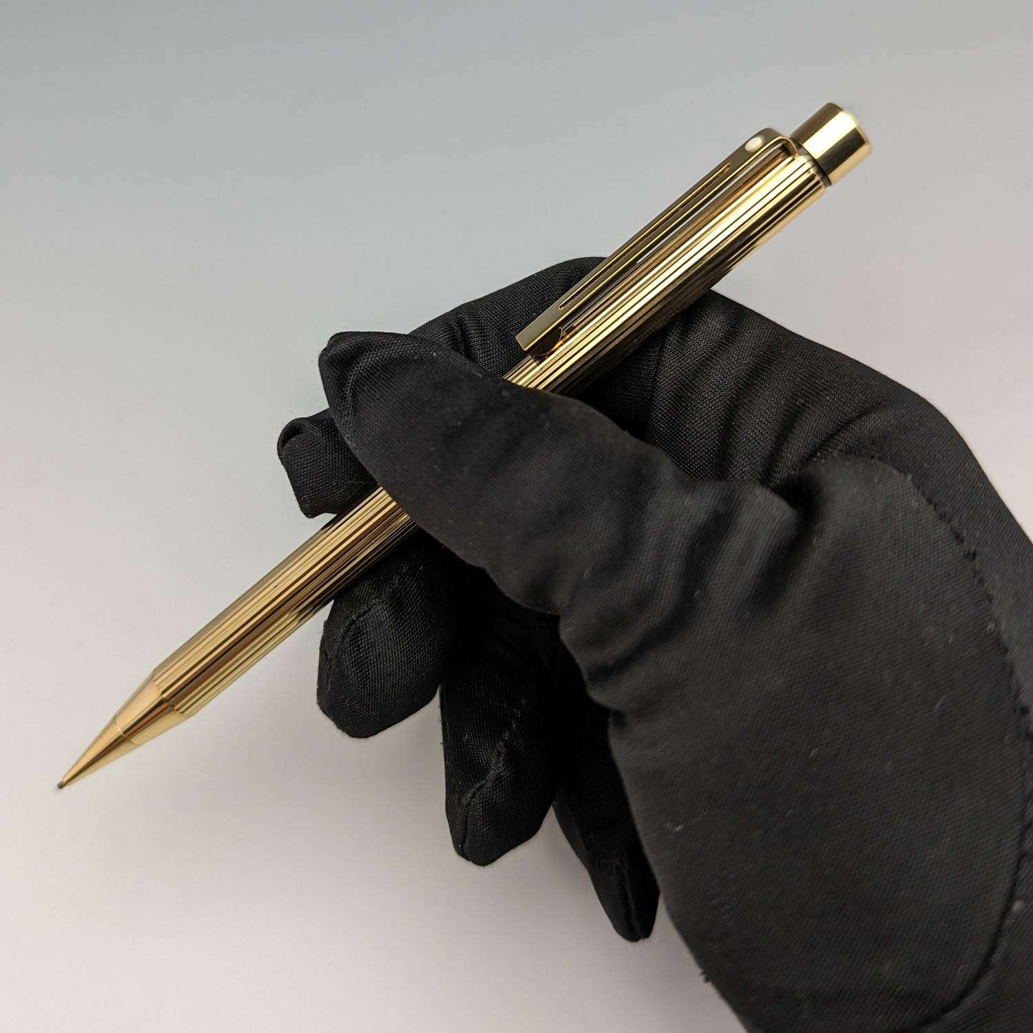 【極美品 送料込み】シェーファー シャープペンシル １２Ｋ金張り 唐草彫金 米国ヴィンテージ シェーファー タルガ シャープペンシル ゴールド