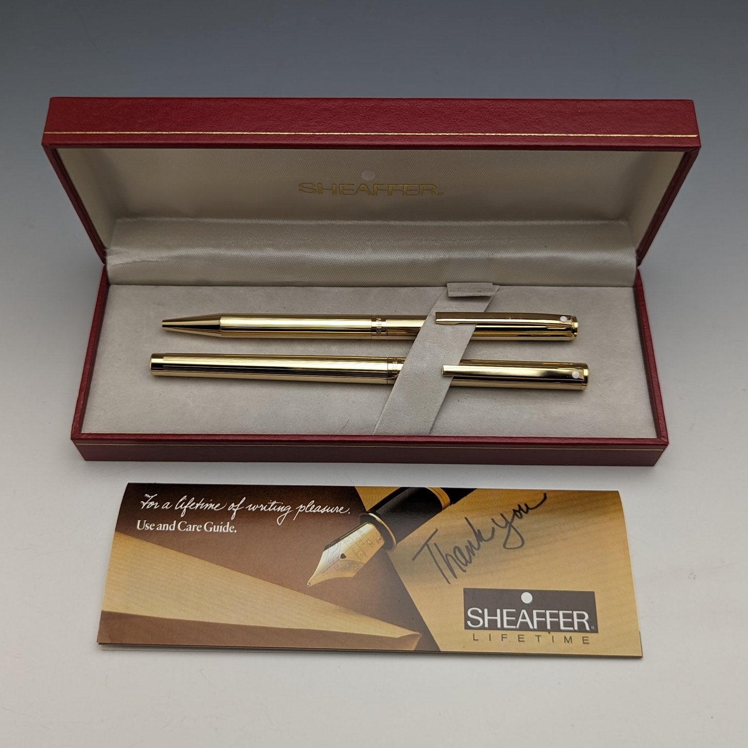 筆記具240302B SHEAFFER 万年筆・ボールペンセット 14K - 筆記具