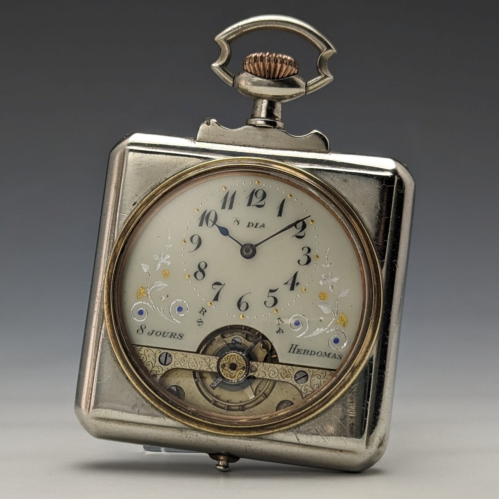 8 jours best sale hebdomas pocket watch