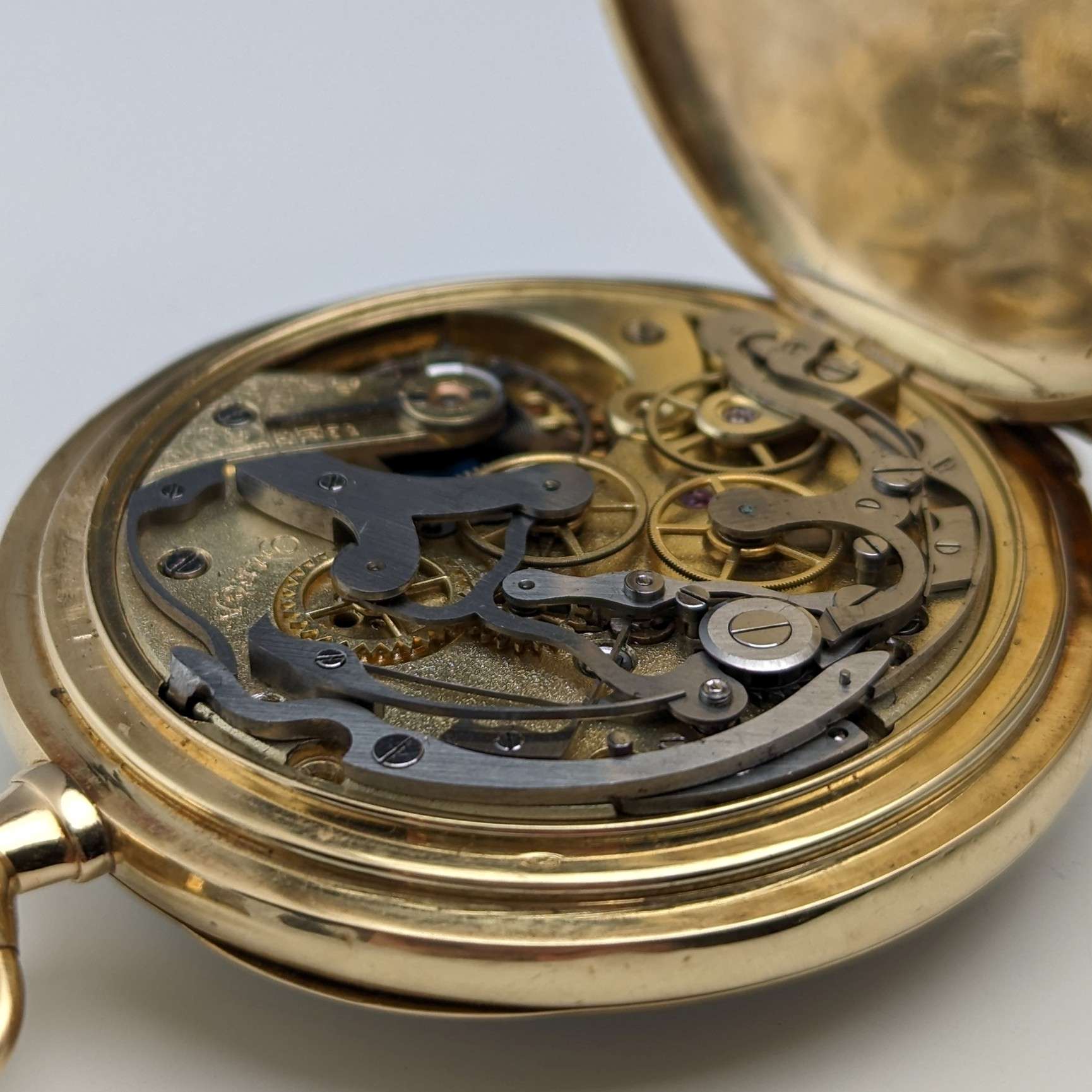 Johore  Chronometer K18 アンティーク懐中時計 1920年頃 アンティーク オメガ クロノグラフ 懐中時計 K18金無垢ケース