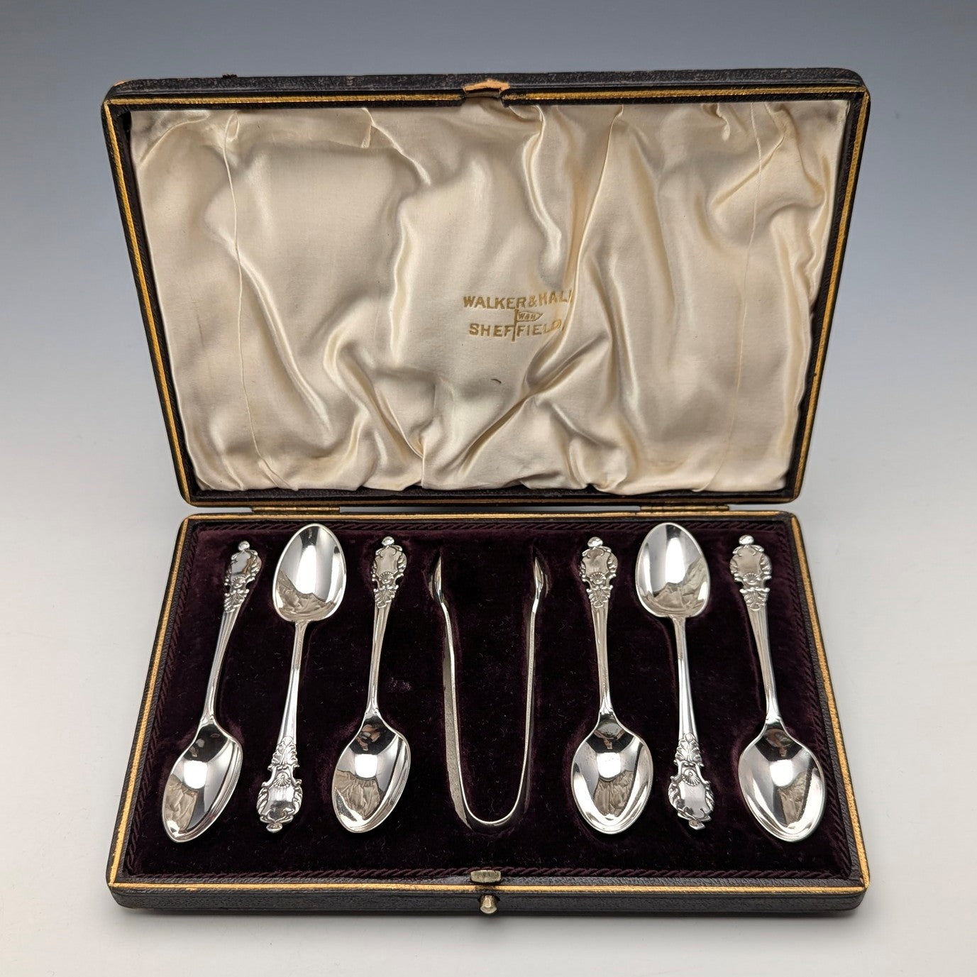 シルバー925】合計284g 1900年 ティースプーン&シュガートング