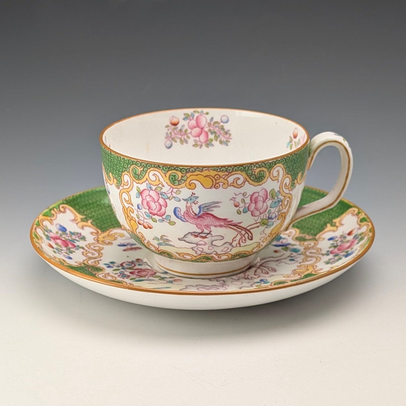 1896年 英国ヴィンテージ 純銀製 インク壺＆受け皿セット Sibray, Hall 1896年 英国ヴィンテージ 純銀製 インク壺＆受け皿セット Sibray