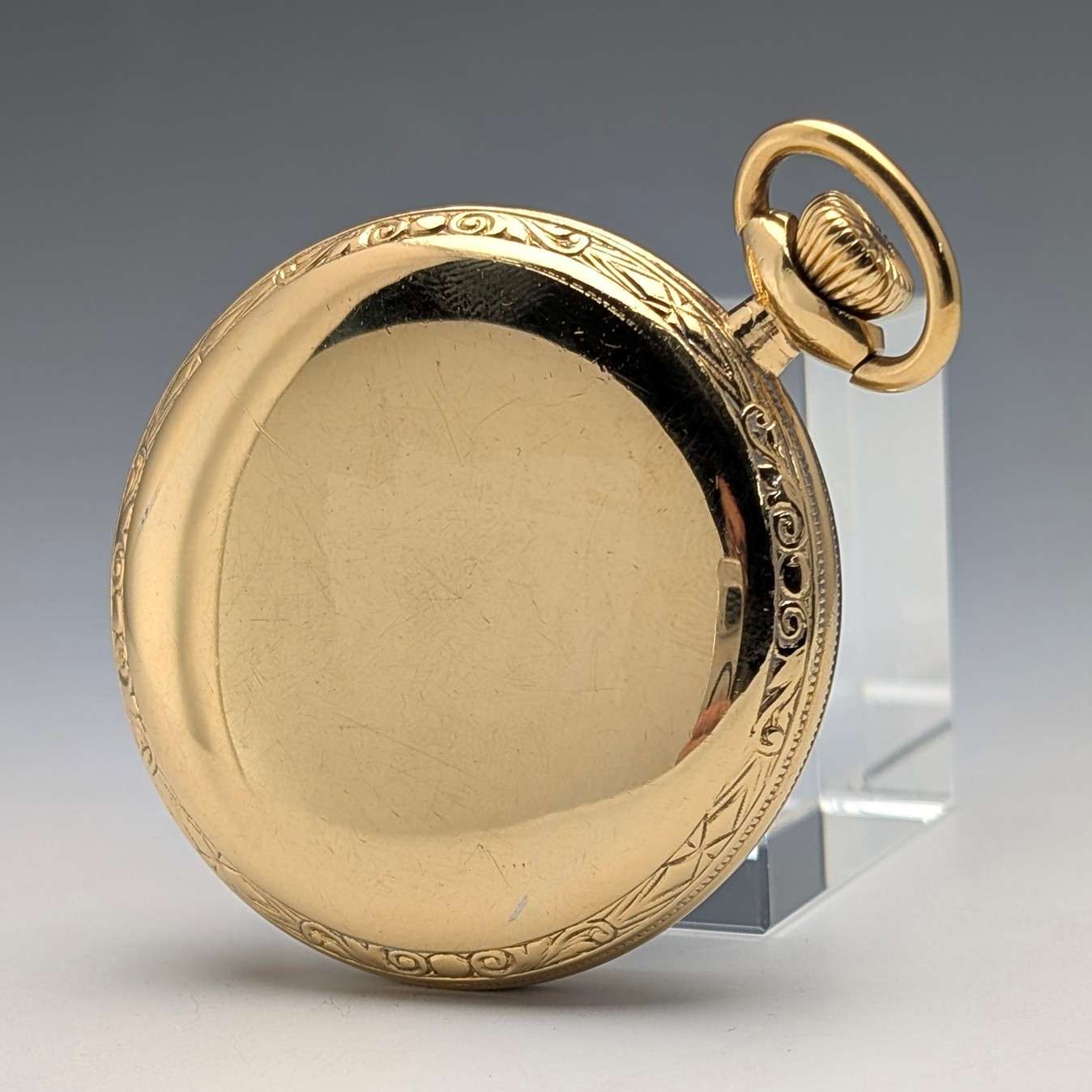 1919年 米国ウォルサム Traveler 金張りケース 懐中時計 機械式時計