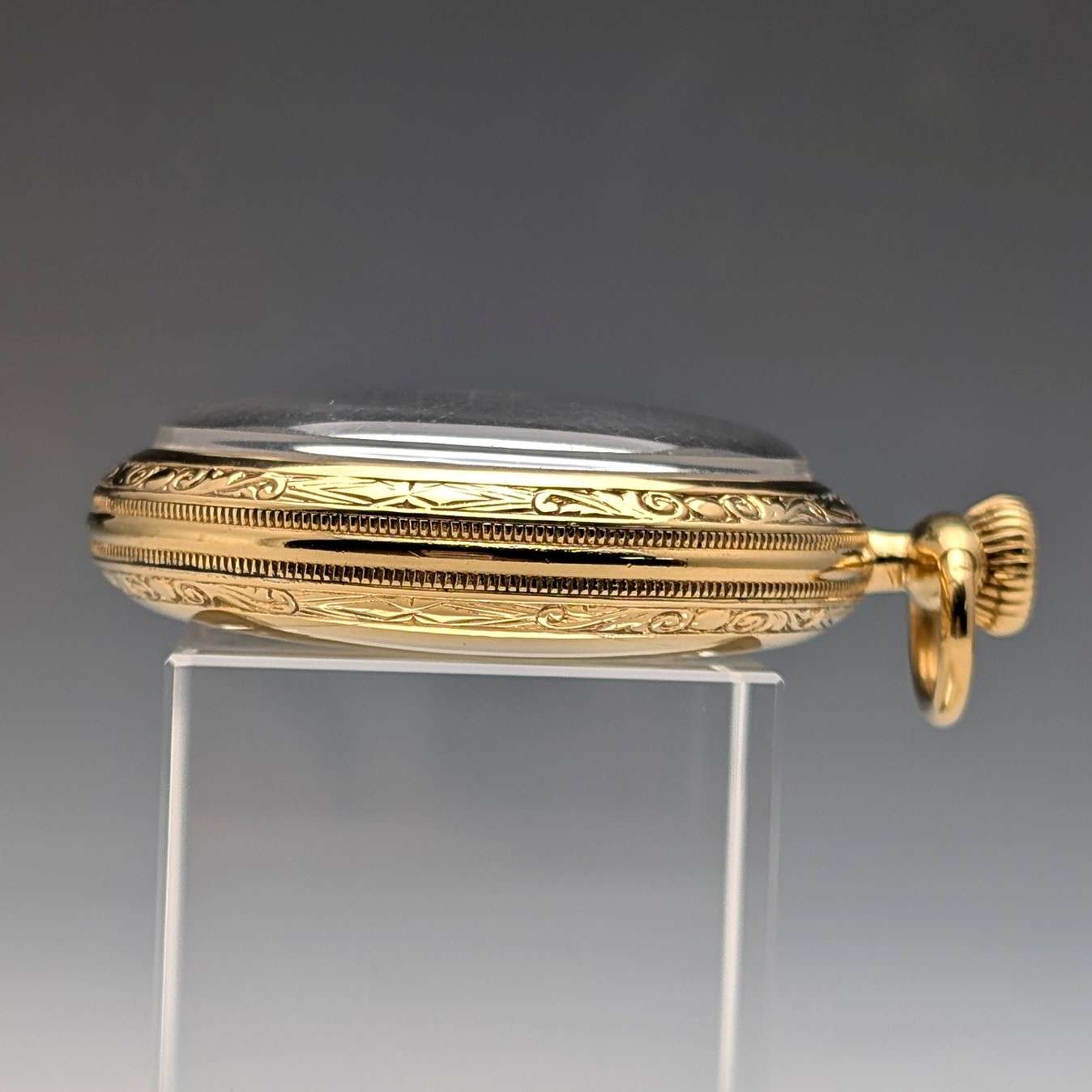 1919年 米国ウォルサム Traveler 金張りケース 懐中時計 機械式時計