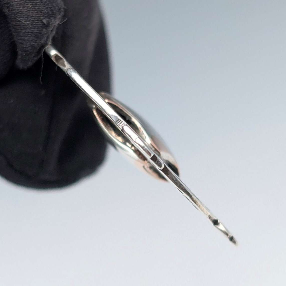 1905年頃 英国ヴィンテージ 純銀製アルバートチェーン 54g 純銀